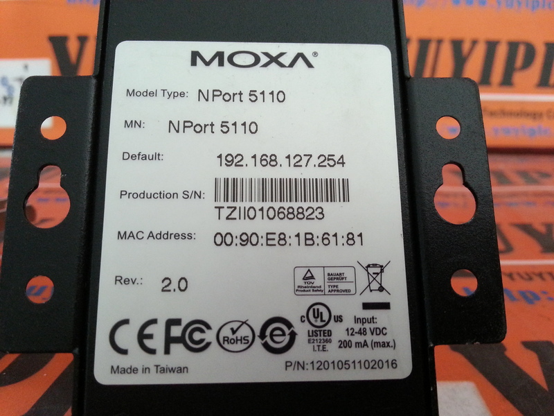 MOXA NPORT 5110 Device Server PLC DCS SERVO Control MOTOR POWER SUPPLY IPC ROBOT